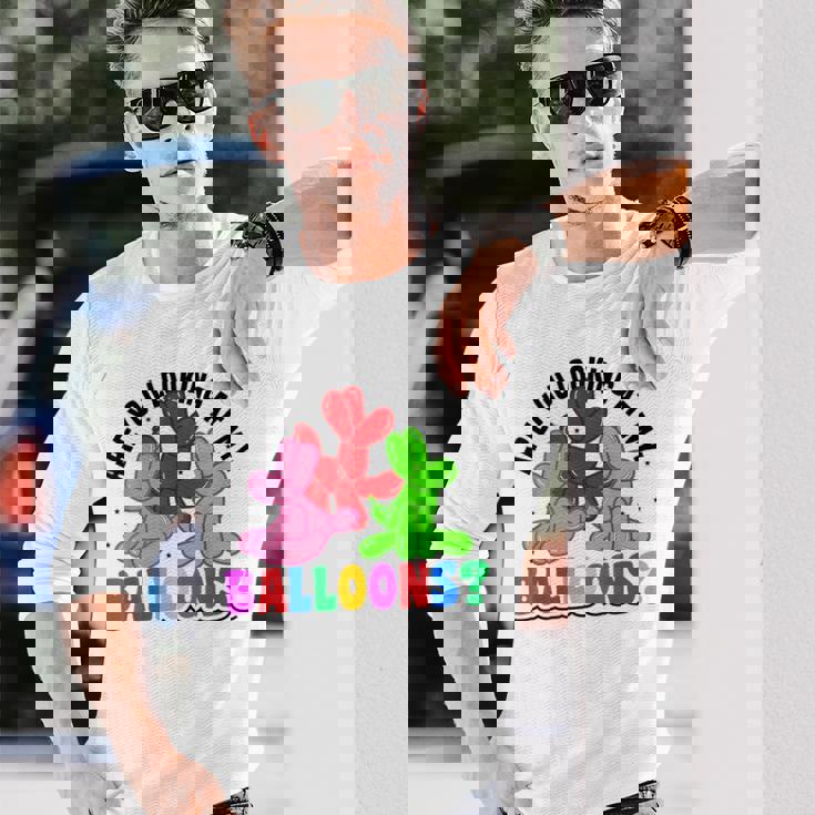 Twisting Balloon バルーンツイスト アート バルーンモデリング 長袖Tシャツ 彼への贈り物