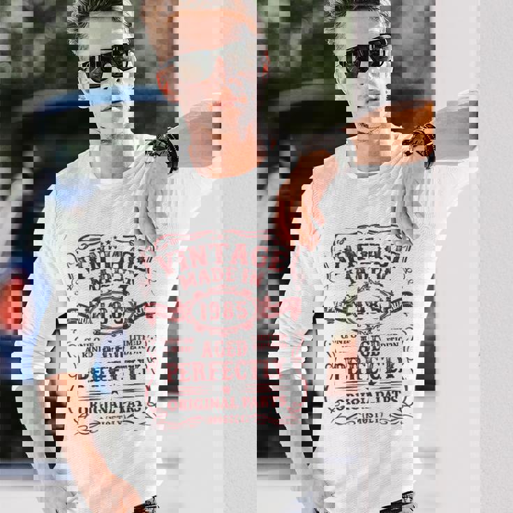 Vintage Made In 1985 The Man Myth Legend 39 Year Old 長袖Tシャツ 彼への贈り物