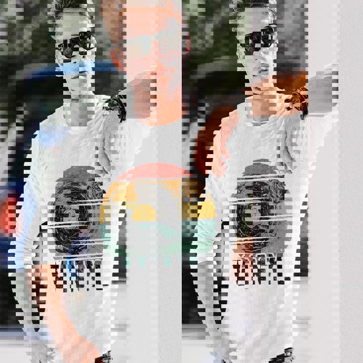 Vinyl Turntable Records Music Lp Djintageun レコードプレーヤー 長袖Tシャツ 彼への贈り物