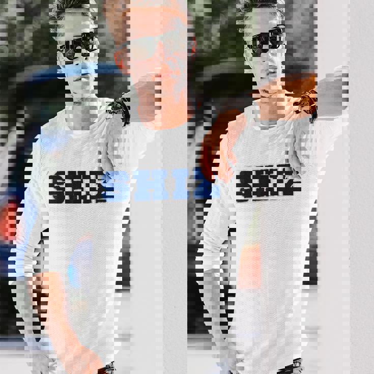 Wickedhiz University Collegiate フェイク刺繍 F&B 長袖Tシャツ 彼への贈り物