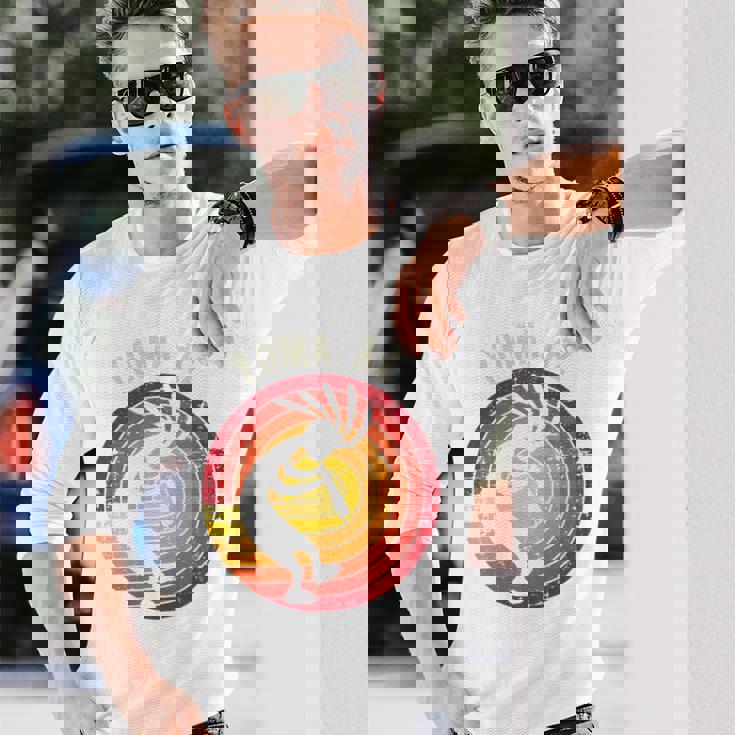 Yuma アリゾナ ダンシング ココペリ アンティーク調デザイン 長袖tシャツ 長袖Tシャツ 彼への贈り物