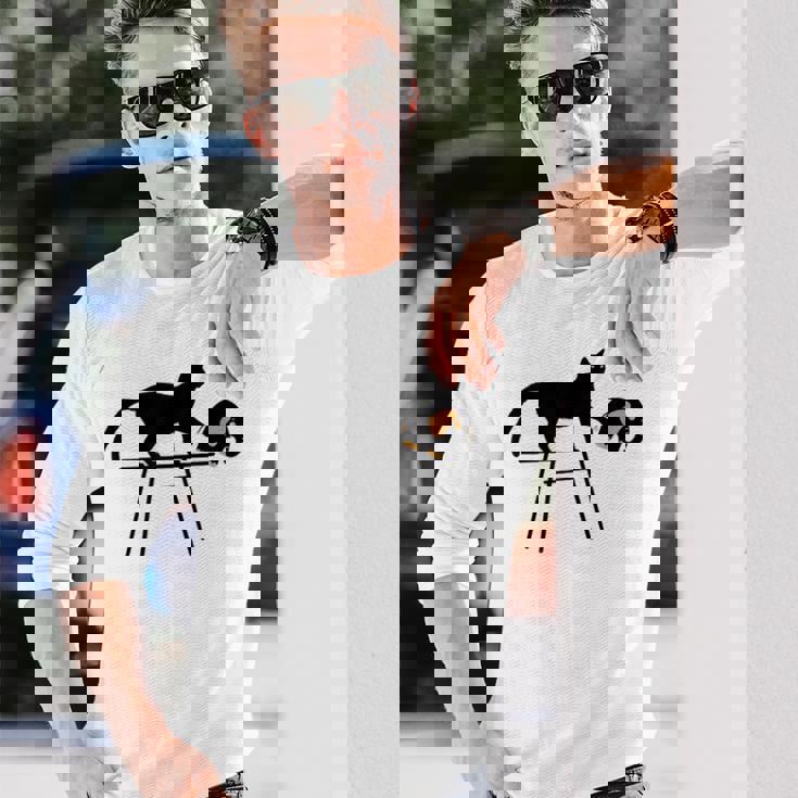 「おもしろいキャットレディが欲しい方法」に投票します 長袖Tシャツ 彼への贈り物