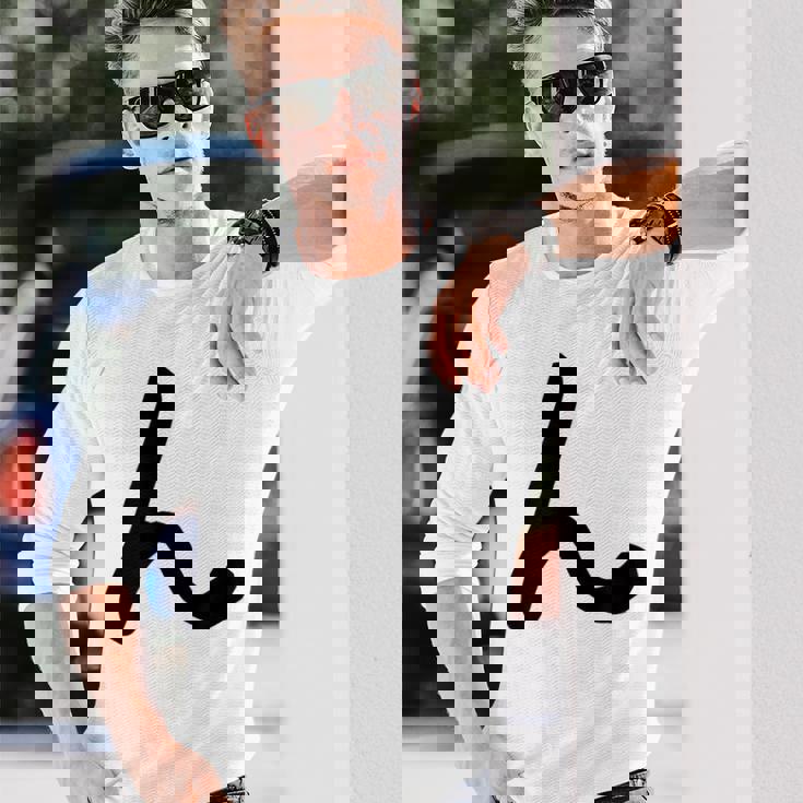 【ん】ひらがな 一文字 可愛い 日本語 面白い おもしろ ネタ 筆文字 平仮名 五十音 文字 かっこいい ウケ狙い 毛筆 長袖Tシャツ 彼への贈り物