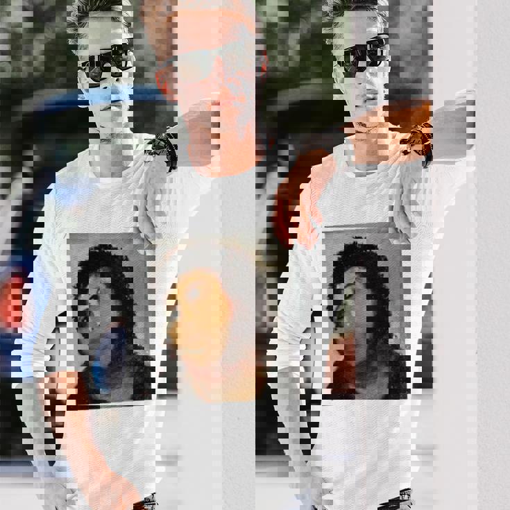 【キリスト画】おばあさんが勝手に修復した教会の壁画が人気爆発 長袖tシャツ 長袖Tシャツ 彼への贈り物