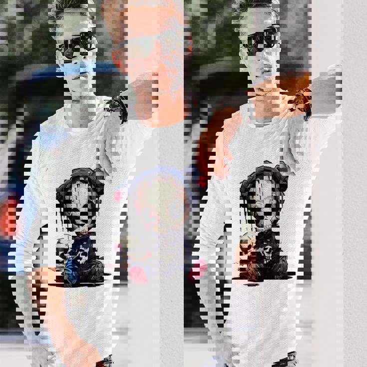 かわいいエモテディベア 長袖Tシャツ 彼への贈り物