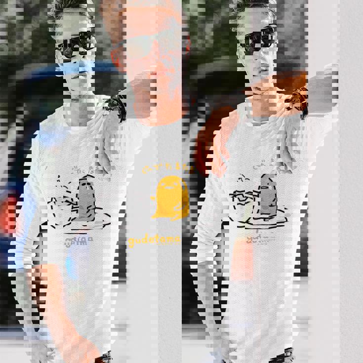 ぐでたま ぐーでたまたま ダークカラー 長袖Tシャツ 彼への贈り物