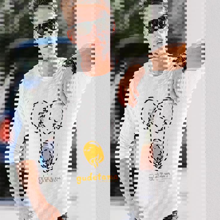 ぐでたま たまごわり 長袖Tシャツ 彼への贈り物