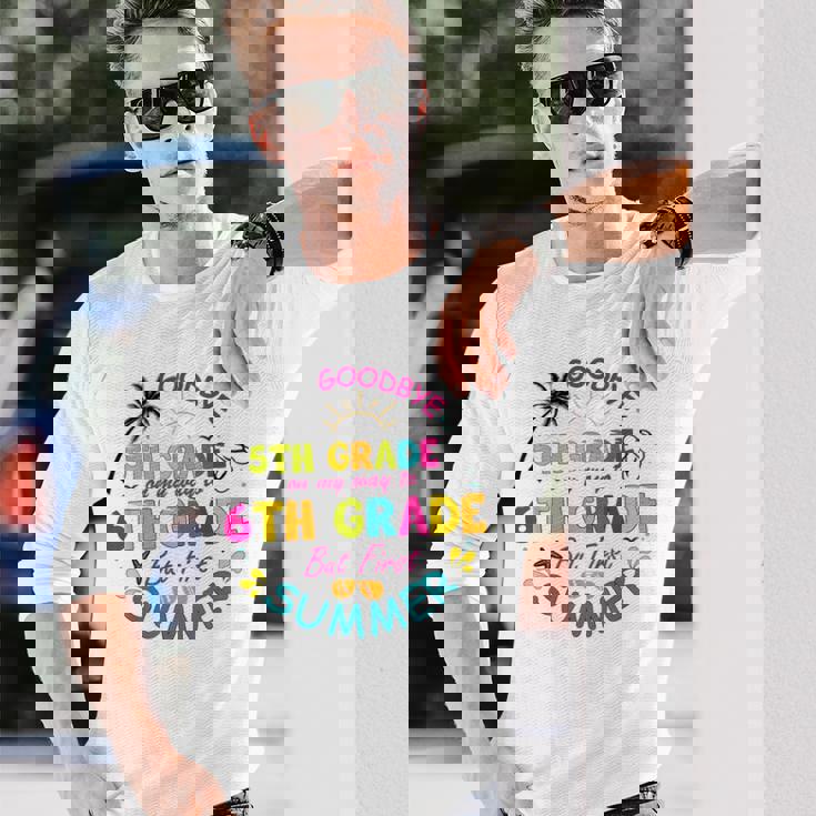 さよなら 5年生 卒業 中学へ ハローサマー 長袖Tシャツ 彼への贈り物