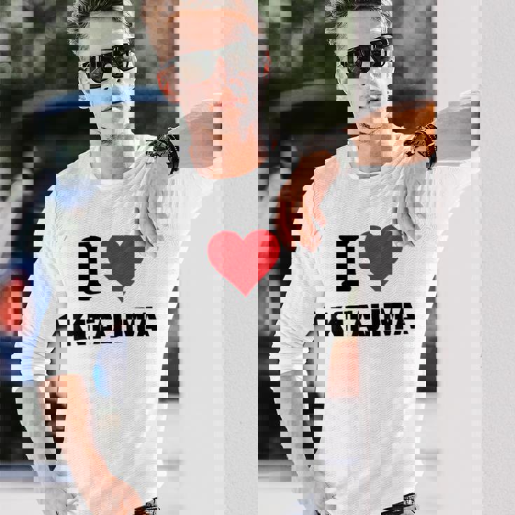 アイハート 北島 Japan Love 日本土産 長袖Tシャツ 彼への贈り物