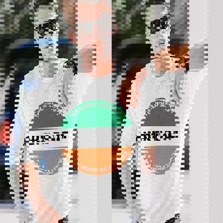 アイルランド外のイギリス軍 アイルランド共和党 長袖Tシャツ 彼への贈り物