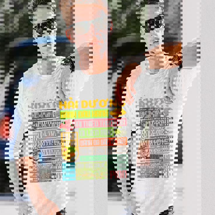 アイ・ラブ・ハイズオン-アイ・ラブ・ベトナム-Pion 長袖Tシャツ 彼への贈り物