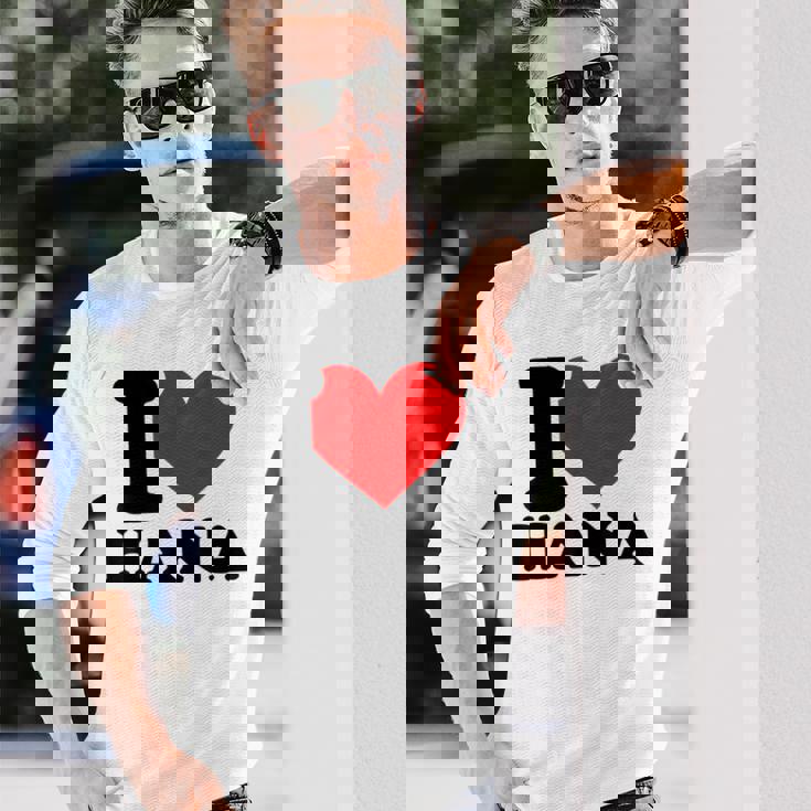 アイ・ラブ・ハナ 長袖Tシャツ 彼への贈り物