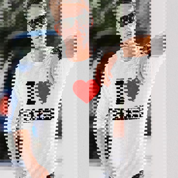 アイ・ラブ・パリ 長袖Tシャツ 彼への贈り物