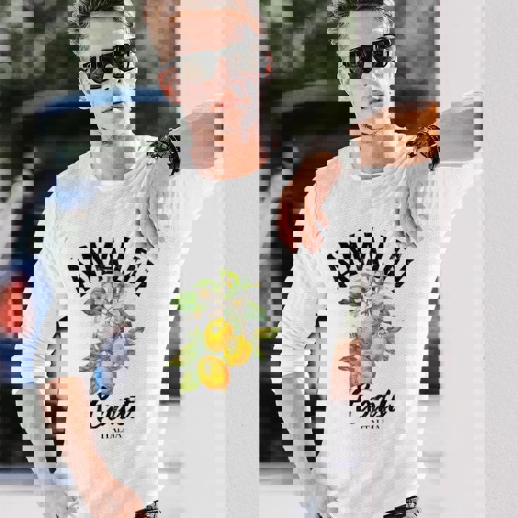 アマルフィ海岸レモン イタリア 長袖Tシャツ 彼への贈り物