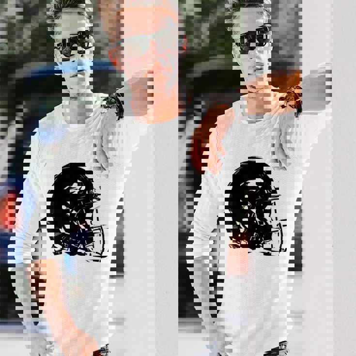 アメフト ヘルメット スケッチ アメリカンフットボール トレーニング 長袖Tシャツ 彼への贈り物