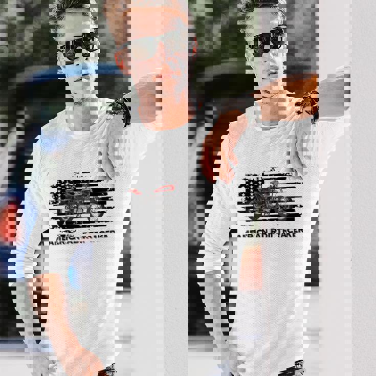 アメリカンダートトラッカー フラットトラックレーサー ダートトラック メンズ ボーイズ 長袖Tシャツ 彼への贈り物