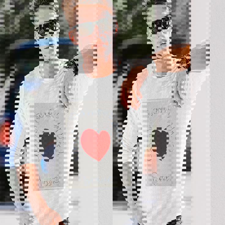 アンリ・マティス ハート 長袖Tシャツ 彼への贈り物