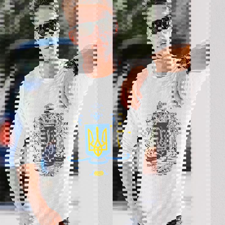 ウクライナ ウクライナ国旗 トラディショナル 長袖tシャツ 長袖Tシャツ 彼への贈り物