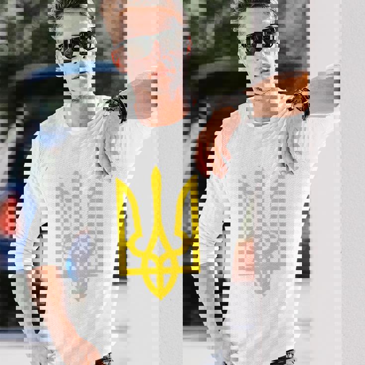 ウクライナ大統領 ヴォロディーミル・ゼレンスキー トライデントミリタリー 長袖Tシャツ 彼への贈り物