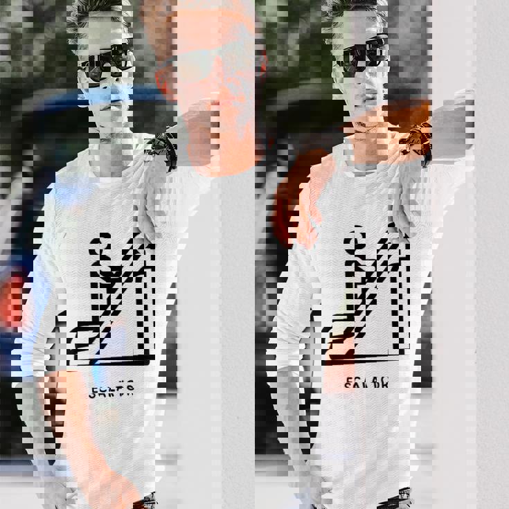 エスカレーター 長袖Tシャツ 彼への贈り物