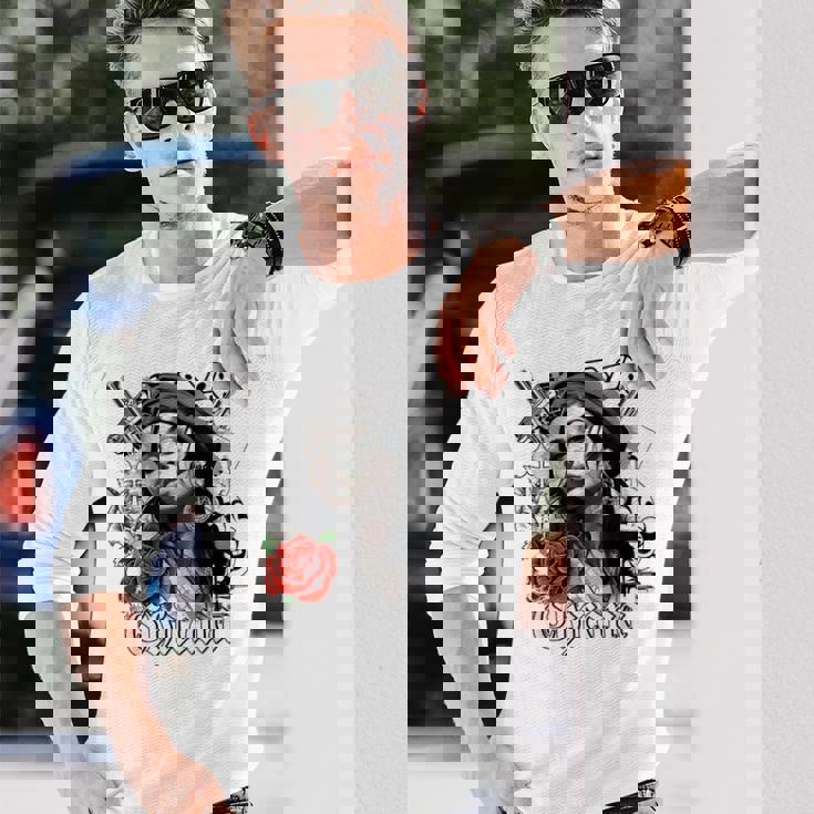 エッセイ「チカーノカルチャー」。チカーノ服 カミーサチカーナ 長袖Tシャツ 彼への贈り物