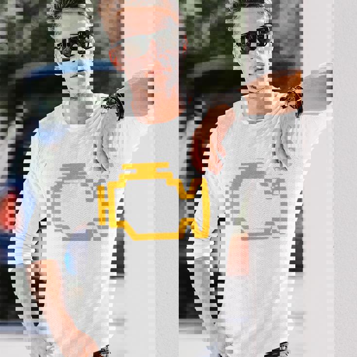 エンジンをチェック 長袖Tシャツ 彼への贈り物