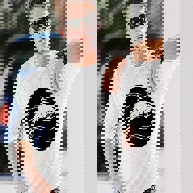 オルカ ヴィンテージ クジラ 海洋動物 クジラ 長袖Tシャツ 彼への贈り物