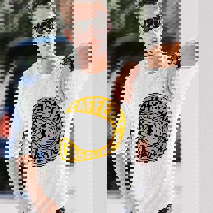 カフェインとガソリン 長袖Tシャツ 彼への贈り物