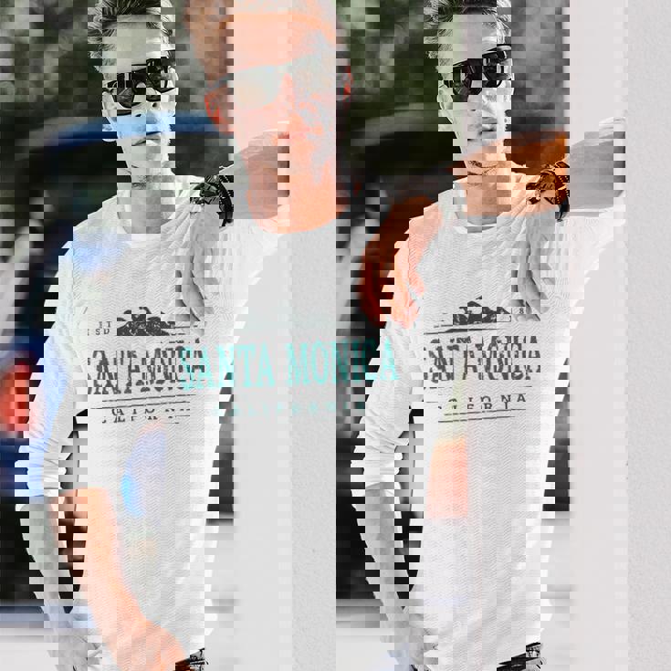 カリフォルニア州サンタモニカ 長袖Tシャツ 彼への贈り物