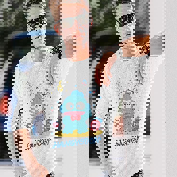 キッズ ハンギョドン ポーズ 長袖Tシャツ 彼への贈り物