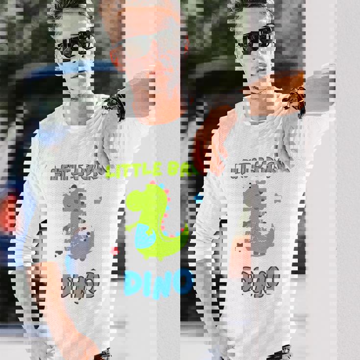 キッズ マッチング Little Bro Dino & Big Bro Dino 長袖Tシャツ 彼への贈り物