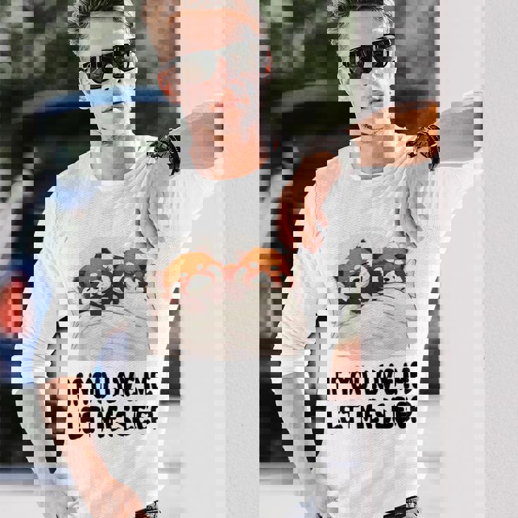 キュートなレッサーパンダ If You Love Meleep パジャマ 長袖Tシャツ 彼への贈り物