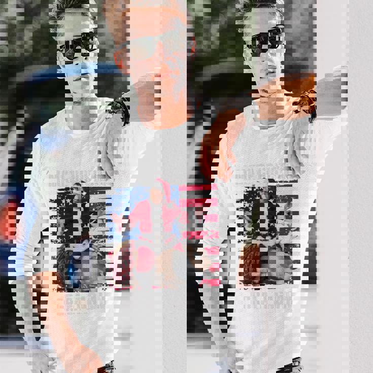 クリスマスを再び素晴らしいものにする トランプパジャマ 醜い 長袖tシャツ 長袖Tシャツ 彼への贈り物