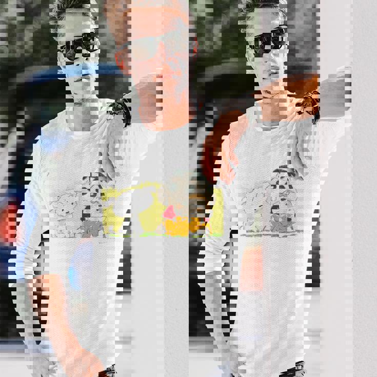 クレヨンしんちゃん 「ひまわり抱っこ」しんちゃん 長袖Tシャツ 彼への贈り物