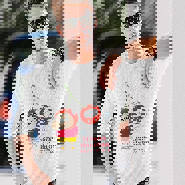 クレヨンしんちゃん さくらんぼしんちゃんワンポイント 長袖Tシャツ 彼への贈り物