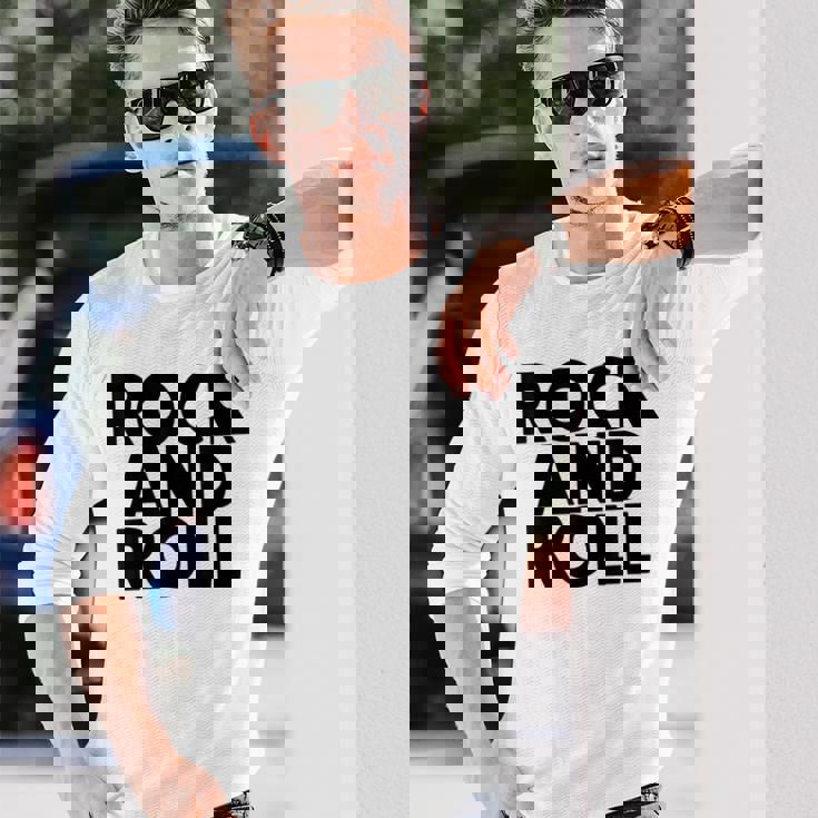 クールなロックンロールミュージックtシャツ、ロックンロールグラフィックをお楽しみください。 長袖Tシャツ 彼への贈り物