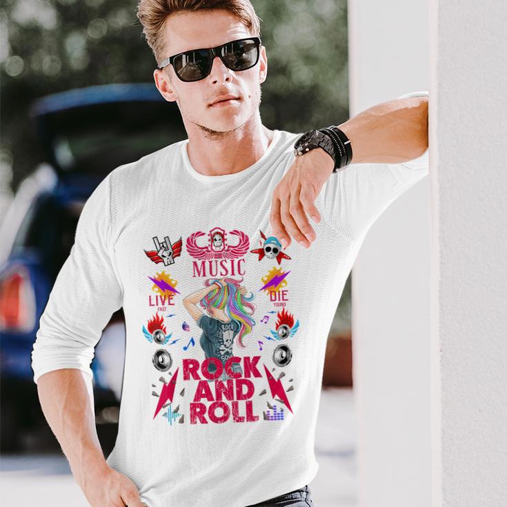 クールなヴィンテージオールドロックンロールミュージック、This Is My Rock And Roll 長袖Tシャツ 彼への贈り物