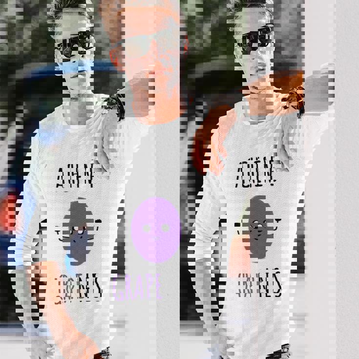 グレープネスを実現する カワイイスタイルグレープ 長袖Tシャツ 彼への贈り物