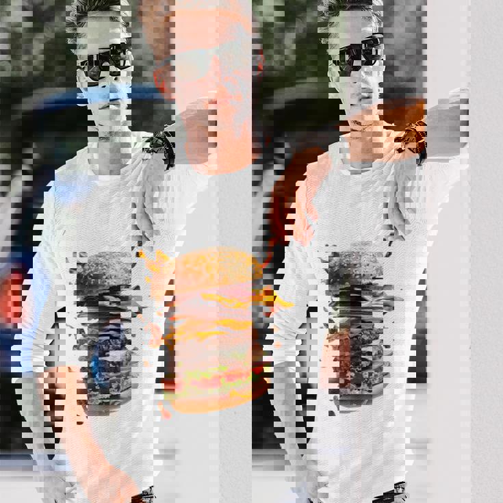 コスチュームバーガー 長袖Tシャツ 彼への贈り物