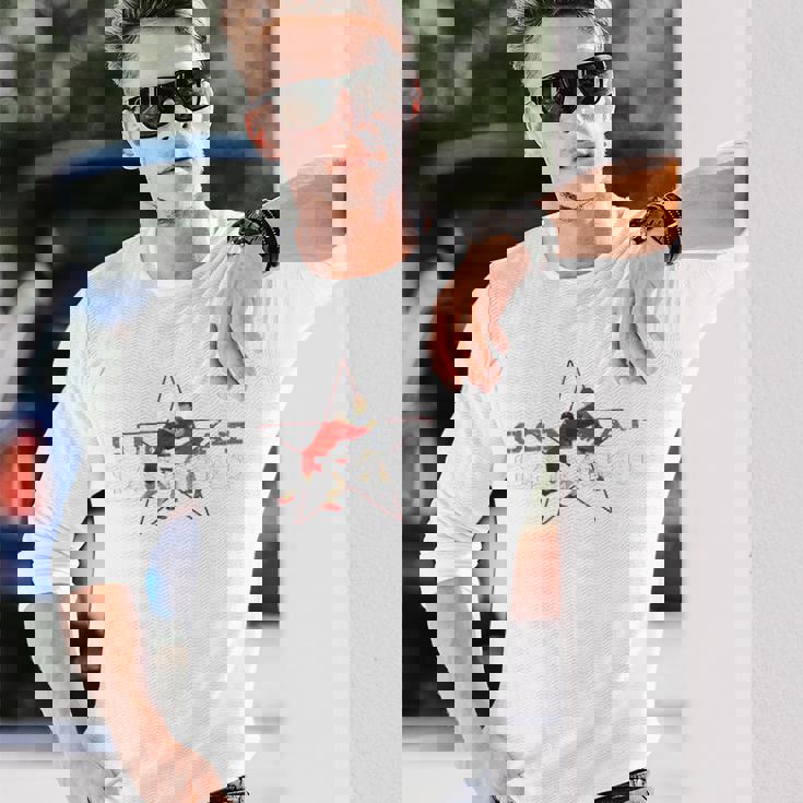 コンバットサンボ、アルティメットマーシャルアート、バックプリント 長袖Tシャツ 彼への贈り物