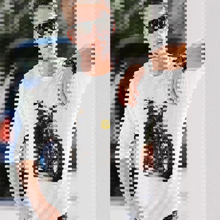 ゴリラ バイク バイカー 長袖Tシャツ 彼への贈り物