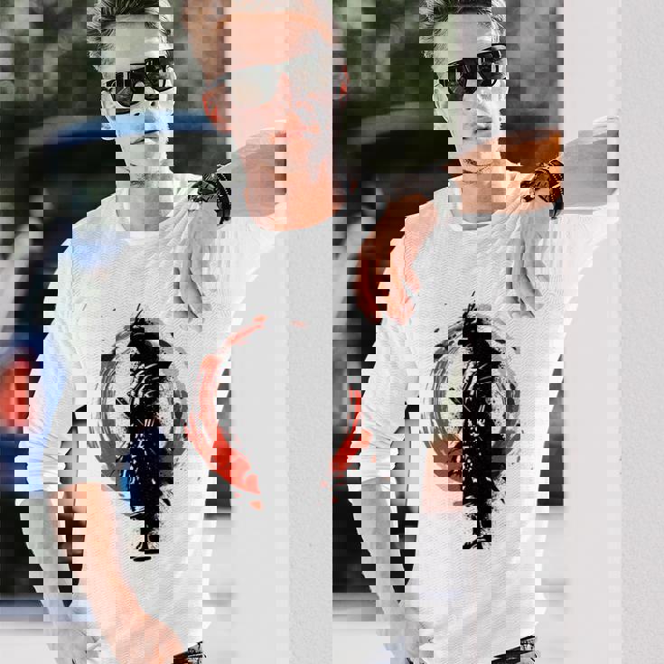 ゴーストサムライ 武士道 アニメ マンガ 武士道 長袖Tシャツ 彼への贈り物