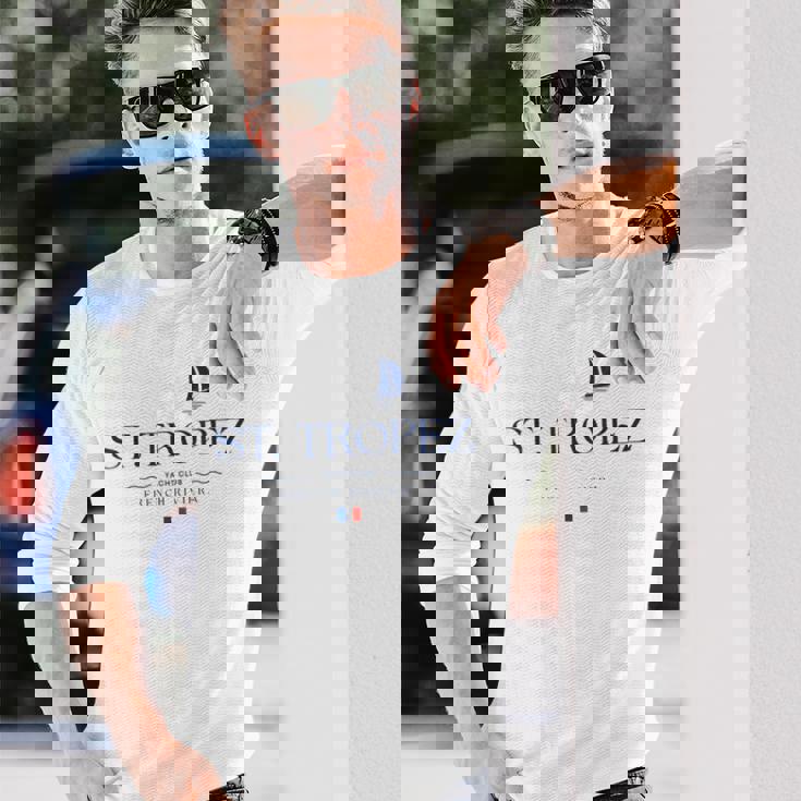 サントロペ フレンチリビエラ ヨットクラブ コートダジュール フランス 長袖Tシャツ 彼への贈り物