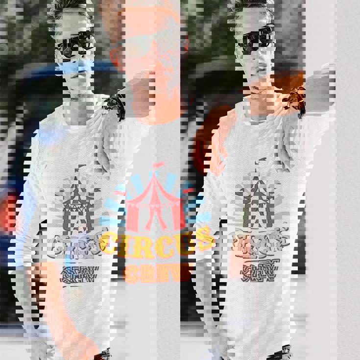 サーカスクルー–楽しいカラフルな大人&キッズグラフィックデザイン 長袖tシャツ 長袖Tシャツ 彼への贈り物