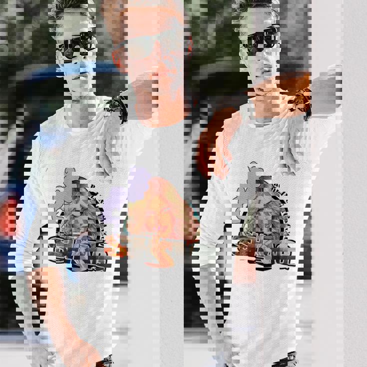 シャグ 手巻き煙草 バックプリント 長袖Tシャツ 彼への贈り物