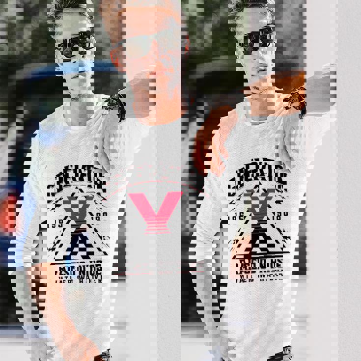 ジェネレーションxはホースウォーターで育ちました 1965 1980 長袖Tシャツ 彼への贈り物