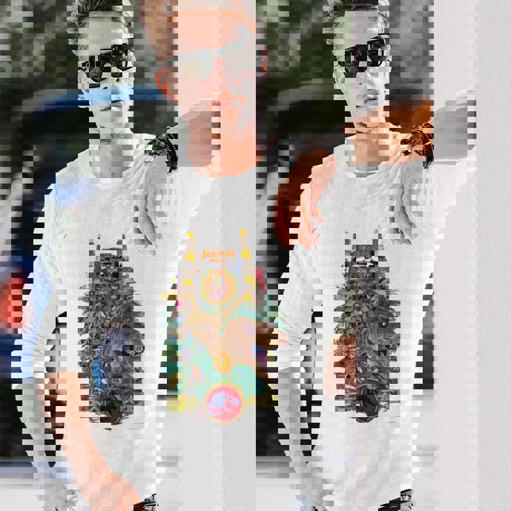 ジュラシック・ワールド Gate & Dinosaurs Arttyle 長袖Tシャツ 彼への贈り物