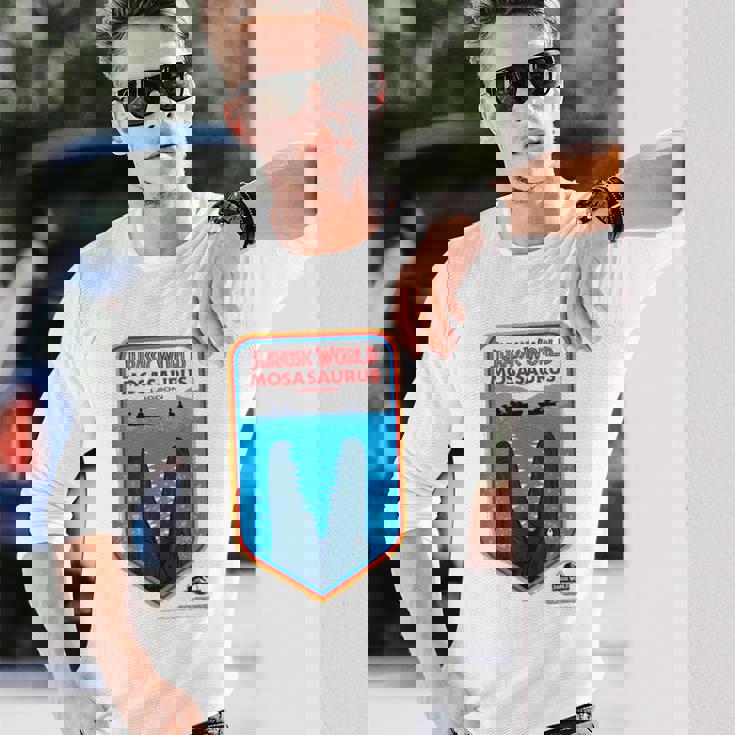 ジュラシック・ワールドサバイバル・キャンプ Mosasaurus 長袖Tシャツ 彼への贈り物