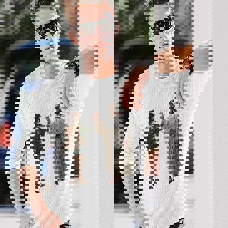 ジーザス Give Me The Five 長袖Tシャツ 彼への贈り物