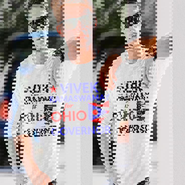 ステート・オブ・エクセレンスビベック・ラマスワミー、2026年オハイオ州知事選出 長袖Tシャツ 彼への贈り物